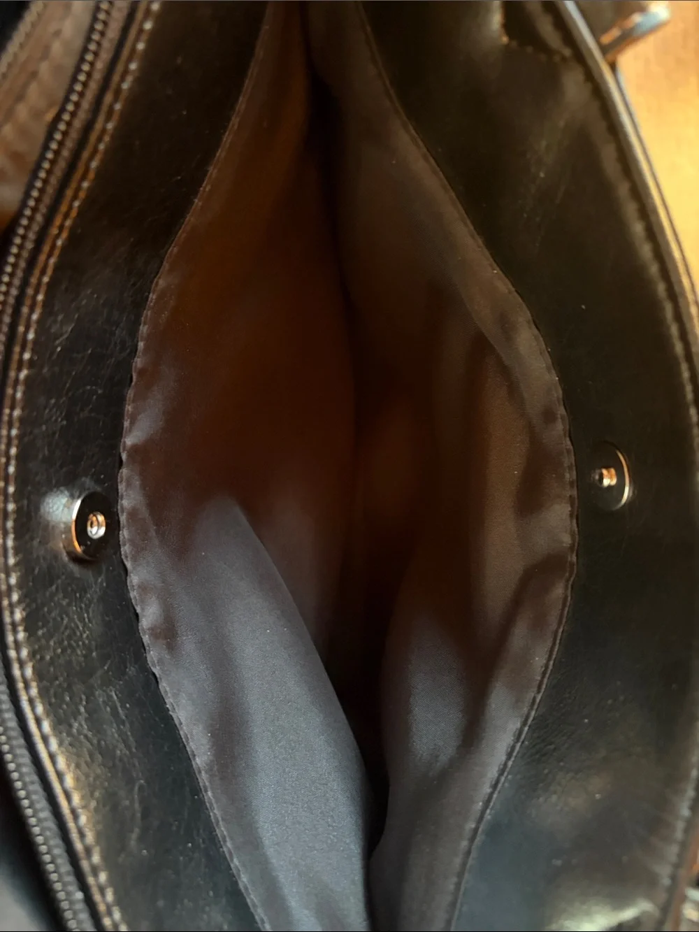 Giani Bernini Black Leather Satchel